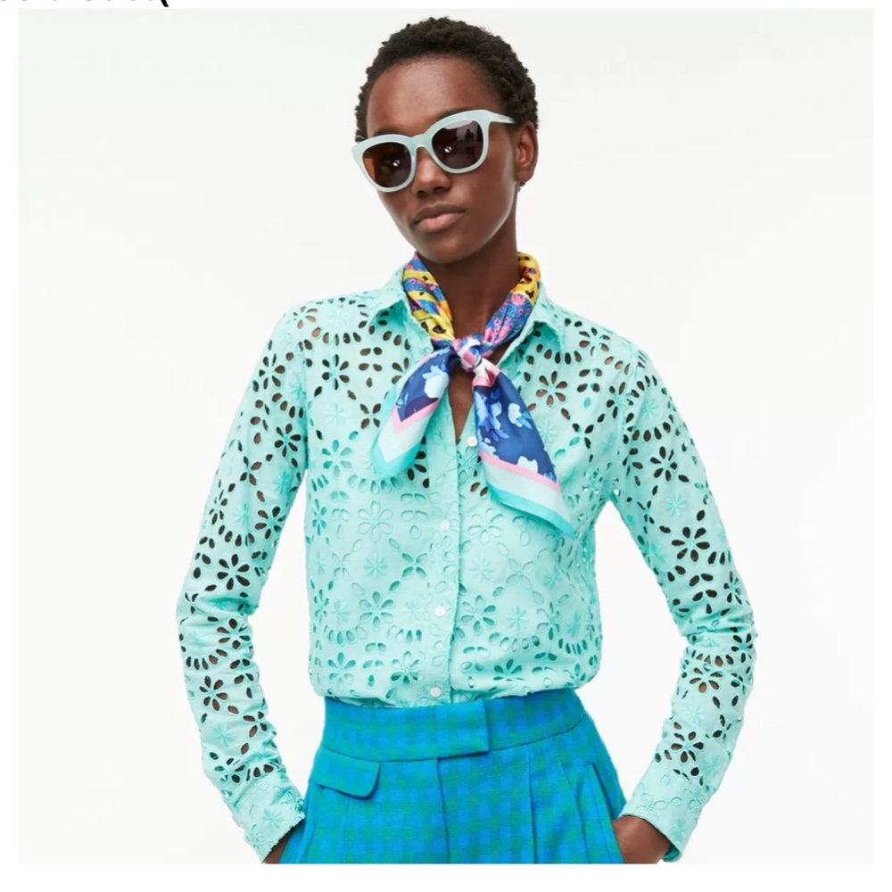 J.Crew Silk Leopard Floral Print Scarf-AL832 NWT